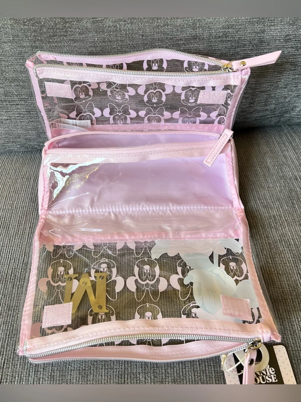 Minnie Mouse Clear Cosmetic Bag
